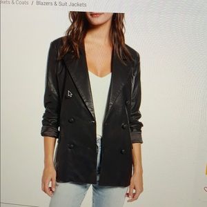 BLANKNYC Faux Leather Blazer  - Medium